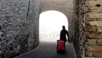luggage walking in assisi